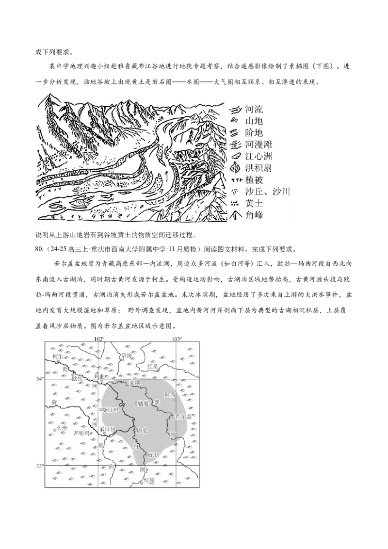 专题02非选择题攻略（练习）（原卷版）_2025年新高考资料_二轮复习_上好课2025年高考地理二轮复习讲练测（新高考通用）3381954