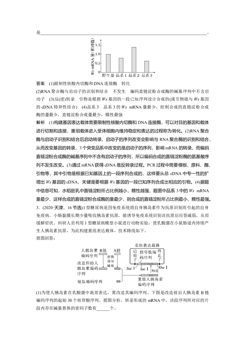2023年高考生物一轮复习（全国版）第10单元第2课时　基因工程的应用和蛋白质工程_通用版（老高考）复习资料_2023年复习资料_一轮复习_2023年高考生物一轮复习讲义+课件（全国版）