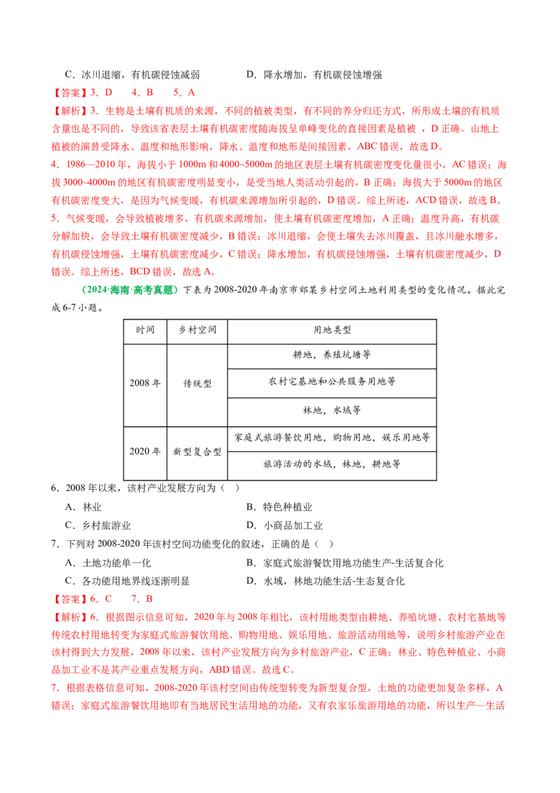 专题09&ldquo;统计图表型&rdquo;选择题答题技巧（解析版）_2025年新高考资料_二轮复习_01高考语文等多个文件_2025年高考地理二轮热点题型归纳与变式演练（新高考通用）