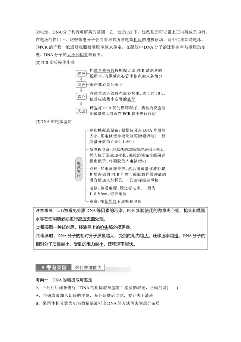 2023年高考生物一轮复习（新人教新高考）第10单元第6课时　基因工程的基本工具和基本操作程序_新高考复习资料_2023年新高考复习资料_一轮复习_2023年新高考大一轮复习讲义