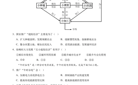 2025高考第二次模拟考试（考试版）_2025年新高考资料_二轮复习_01高考语文等多个文件_2025年高三地理高考二轮复习专项提升_模拟试卷