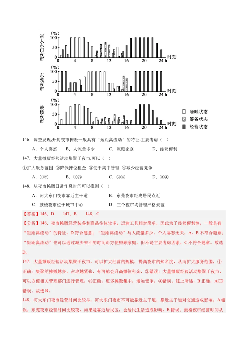 专题10工业和服务业+解析版_2025年新高考资料_二轮复习_2025年高三地理高考二轮复习专项提升（新高考通用）3405802_真题演练