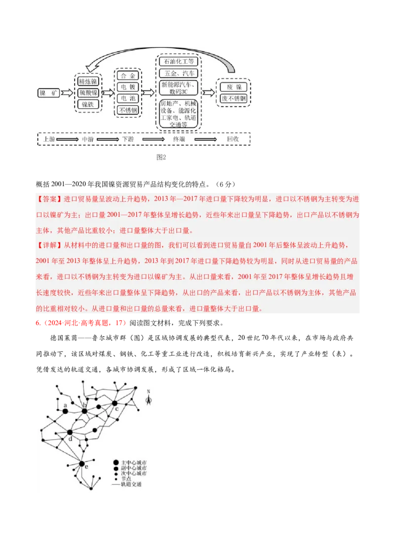 专题02非选择题攻略（练习）（解析版）_2025年新高考资料_二轮复习_01高考语文等多个文件_上好课2025年高考地理二轮复习讲练测（新高考通用）_第二部分题型突破