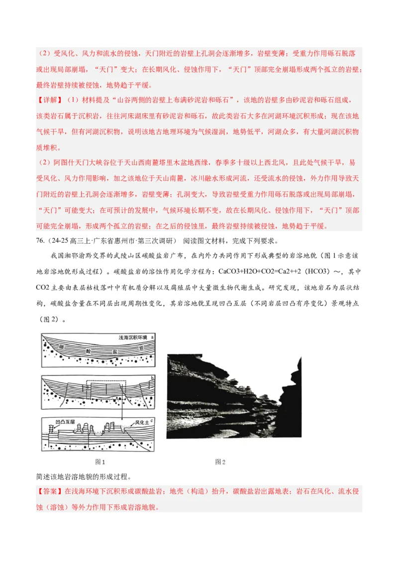 专题02非选择题攻略（练习）（解析版）_2025年新高考资料_二轮复习_01高考语文等多个文件_上好课2025年高考地理二轮复习讲练测（新高考通用）_第二部分题型突破