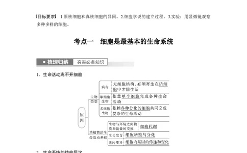 2023年高考生物一轮复习（全国版）第1单元第1课时　走近细胞_通用版（老高考）复习资料_2023年复习资料_一轮复习_2023年高考生物一轮复习讲义+课件（全国版）