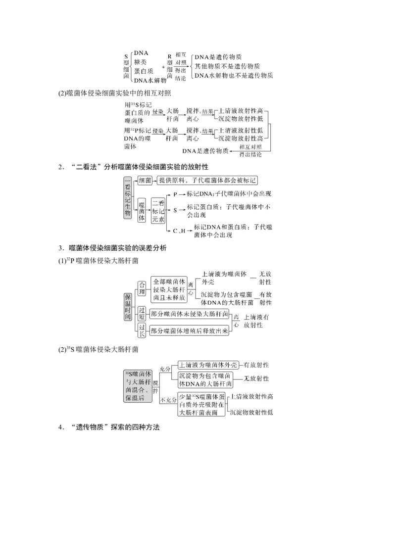 2023年高考生物二轮复习（全国版）第1篇专题突破专题5考点1　基因的本质和表达_通用版（老高考）复习资料_2023年复习资料_二轮复习_2023年高考生物二轮复习讲义+课件（全国版）