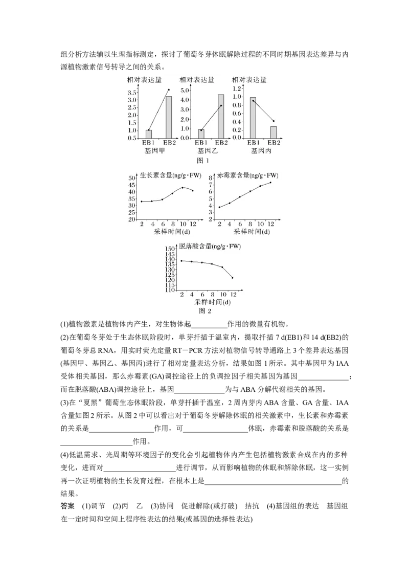 2023年高考生物一轮复习（全国版）第8单元第9课时　其他植物激素及植物生长调节剂的应用_通用版（老高考）复习资料_2023年复习资料_一轮复习_2023年高考生物一轮复习讲义（全国版）