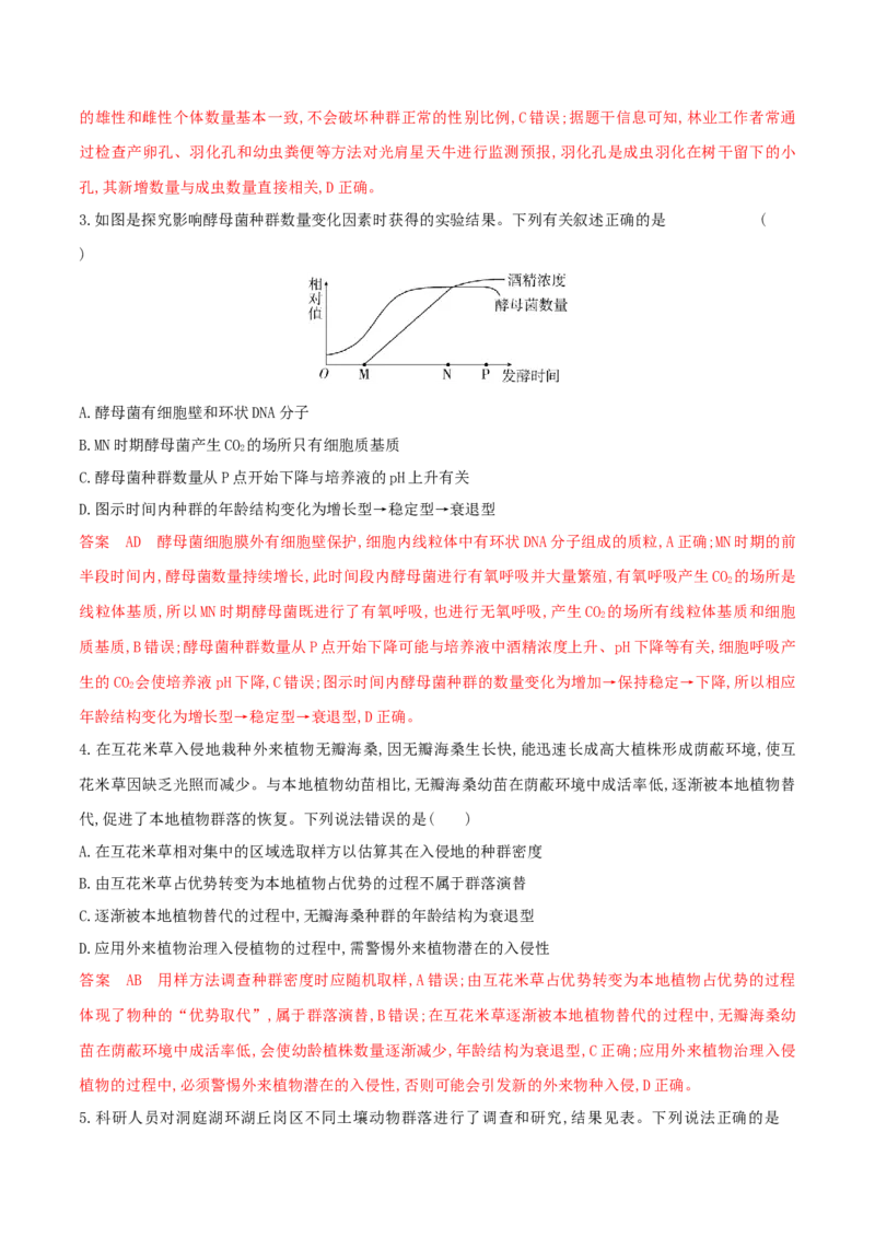 押第18题生物与环境模块（解析版）_2024年新高考资料_5.2024三轮冲刺_备战2024年高考生物临考题号押题（辽宁、黑龙江、吉林专用）322857720