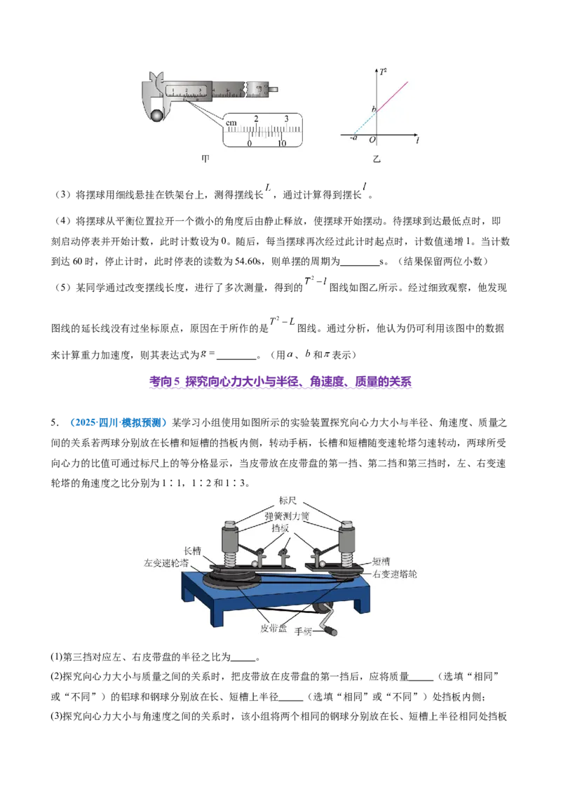 专题19力学实验（讲义）（原卷版）_03高考英语_2025年新高考资料_二轮复习_01高考语文等多个文件_上好课2025年高考物理二轮复习讲练测（新高考通用）