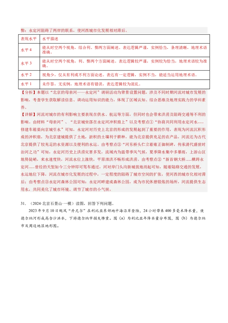 专题04陆地水环境（解析版）_2025年新高考资料_二轮复习_2025年高三地理高考二轮复习专项提升（新高考通用）3405802_重点&middot;难点&middot;热点专练（分地区）_北京专用