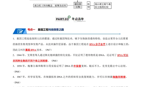 知识清单22基因工程（解析版）_2024年新高考资料_1.2024一轮复习_2024年高考生物一轮复习知识清单