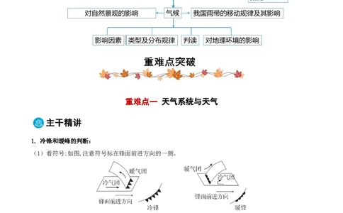 专题03天气和气候（原卷版）_2025年新高考资料_二轮复习_2025年高三地理高考二轮复习专项提升（新高考通用）3405802_重点&middot;难点&middot;热点专练（分地区）_黑吉辽专用