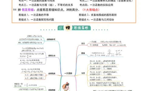 专题04一次函数（3大模块知识梳理+4个考点+4个易错点）解析版_02中考总复习（2026版更新中）_02-数学-中考总复习_2025中考复习资料_2025年中考数学一轮知识梳理