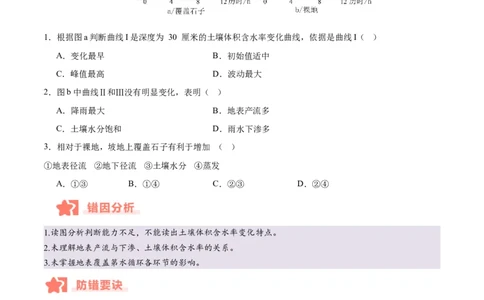 专题04地球上的水易错提分（4大易错点）（原卷版）_2025年新高考资料_二轮复习_2025年高三地理高考二轮复习专项提升（新高考通用）3405802_易错专练