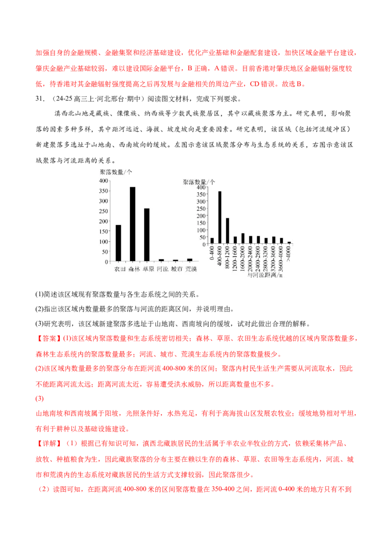 专题08人口与城市（练习）（解析版）_2025年新高考资料_二轮复习_01高考语文等多个文件_上好课2025年高考地理二轮复习讲练测（新高考通用）_第一部分专题突破