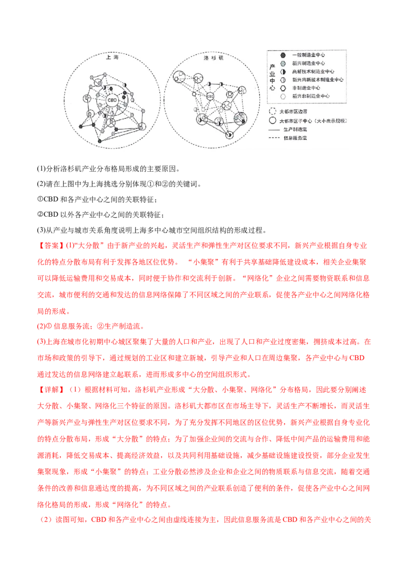 专题08人口与城市（练习）（解析版）_2025年新高考资料_二轮复习_01高考语文等多个文件_上好课2025年高考地理二轮复习讲练测（新高考通用）_第一部分专题突破