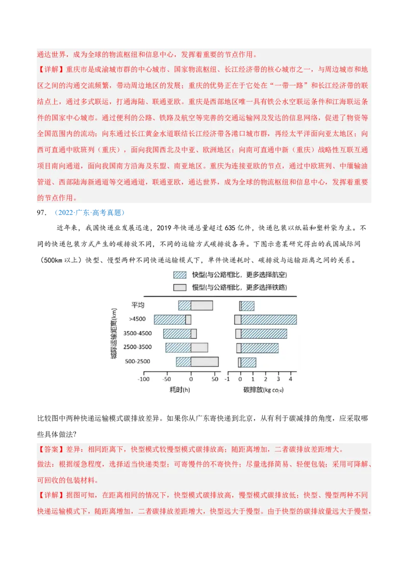 专题11交通+解析版_2025年新高考资料_二轮复习_01高考语文等多个文件_2025年高三地理高考二轮复习专项提升_真题演练