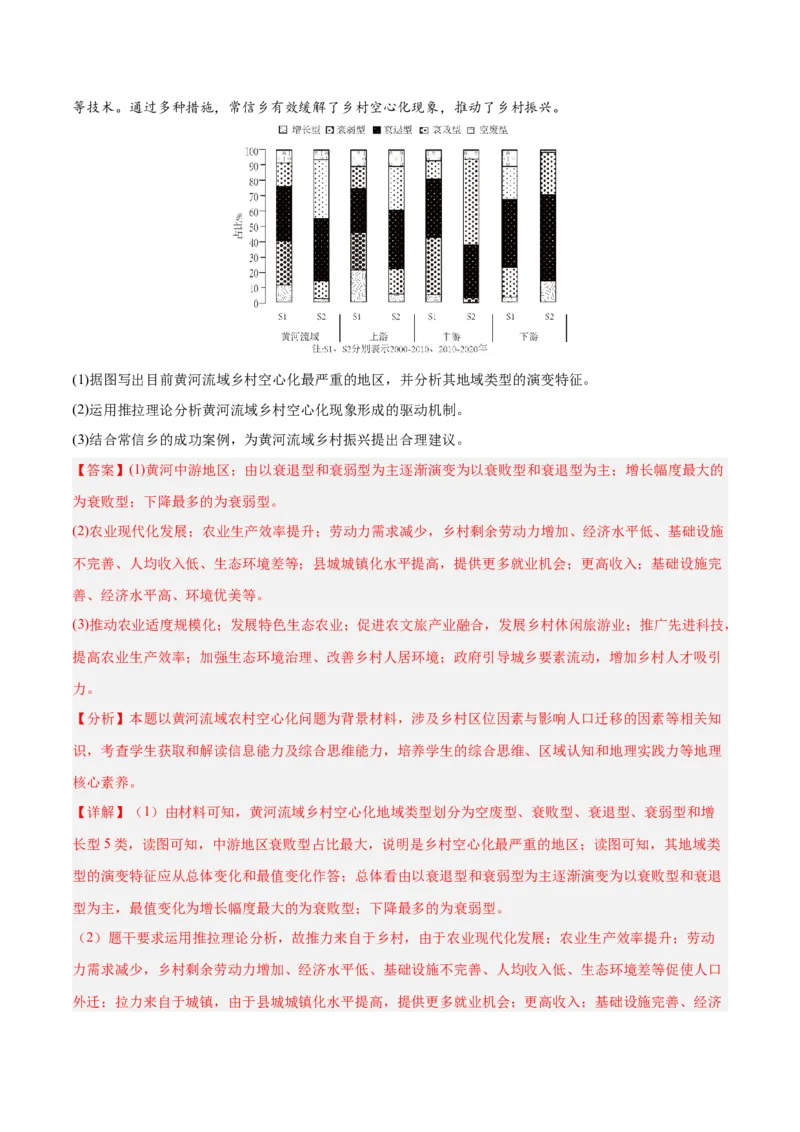 专题07人口与城市易错提分（4大易错点）（解析版）_2025年新高考资料_二轮复习_01高考语文等多个文件_2025年高三地理高考二轮复习专项提升_易错专练