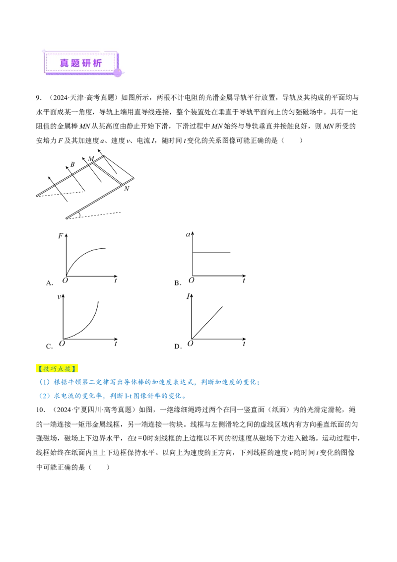 专题13电磁感应（讲义）（原卷版）_03高考英语_2025年新高考资料_二轮复习_01高考语文等多个文件_上好课2025年高考物理二轮复习讲练测（新高考通用）
