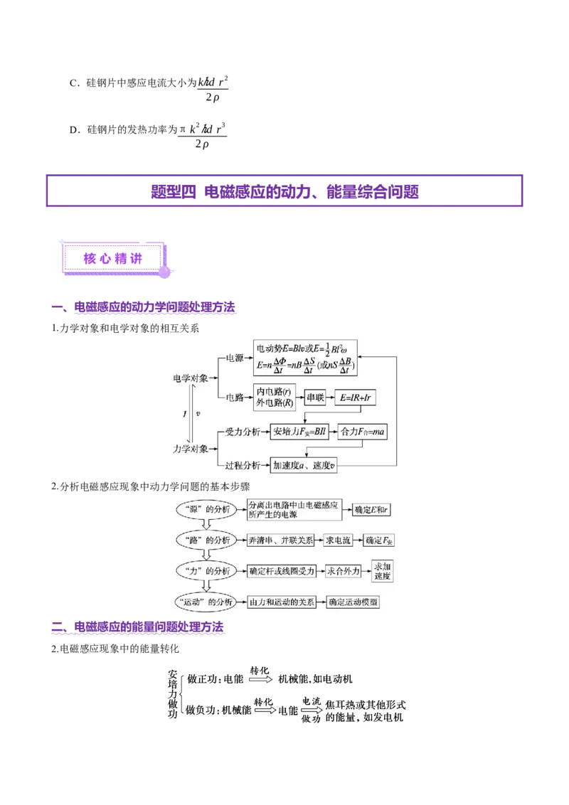 专题13电磁感应（讲义）（原卷版）_03高考英语_2025年新高考资料_二轮复习_01高考语文等多个文件_上好课2025年高考物理二轮复习讲练测（新高考通用）