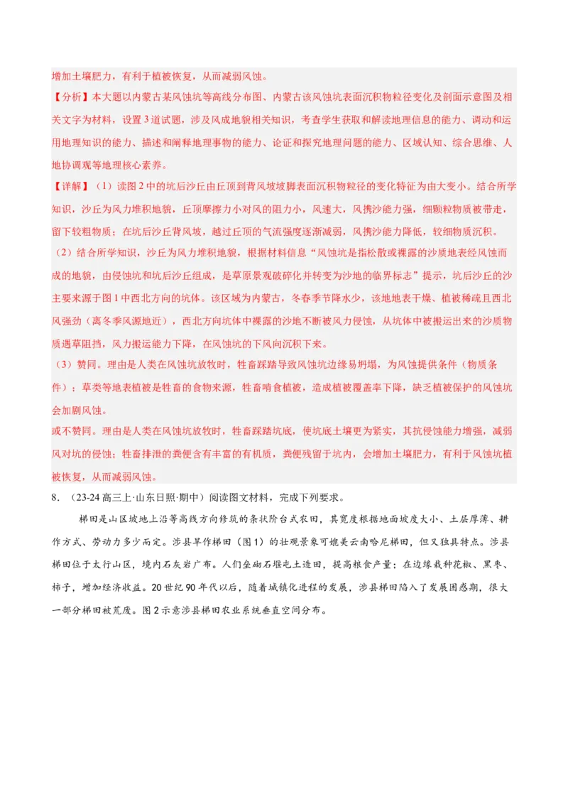 专题01等高线易错提分（5大易错点）（解析版）_2025年新高考资料_二轮复习_2025年高三地理高考二轮复习专项提升（新高考通用）3405802_易错专练