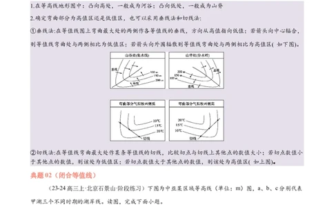 专题01等高线易错提分（5大易错点）（解析版）_2025年新高考资料_二轮复习_2025年高三地理高考二轮复习专项提升（新高考通用）3405802_易错专练
