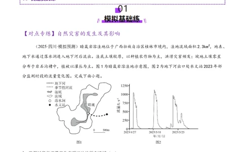 专题07自然灾害（练习）（原卷版）_2025年新高考资料_二轮复习_01高考语文等多个文件_上好课2025年高考地理二轮复习讲练测（新高考通用）_第一部分专题突破