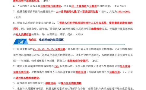 知识清单19生态系统与生态环境的保护（解析版）_2024年新高考资料_1.2024一轮复习_2024年高考生物一轮复习知识清单