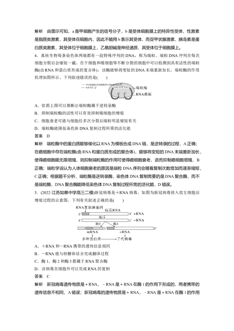 2023年高考生物二轮复习（全国版）第3篇考前特训专项一(四)图示图解类_通用版（老高考）复习资料_2023年复习资料_二轮复习_2023年高考生物二轮复习讲义+课件（全国版）