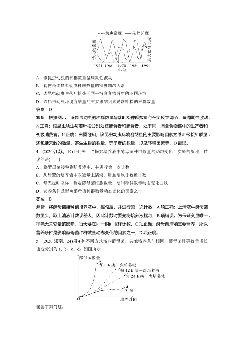 2023年高考生物一轮复习（新人教新高考）第9单元第2课时　种群数量的变化及其影响因素_新高考复习资料_2023年新高考复习资料_一轮复习_2023年新高考大一轮复习讲义