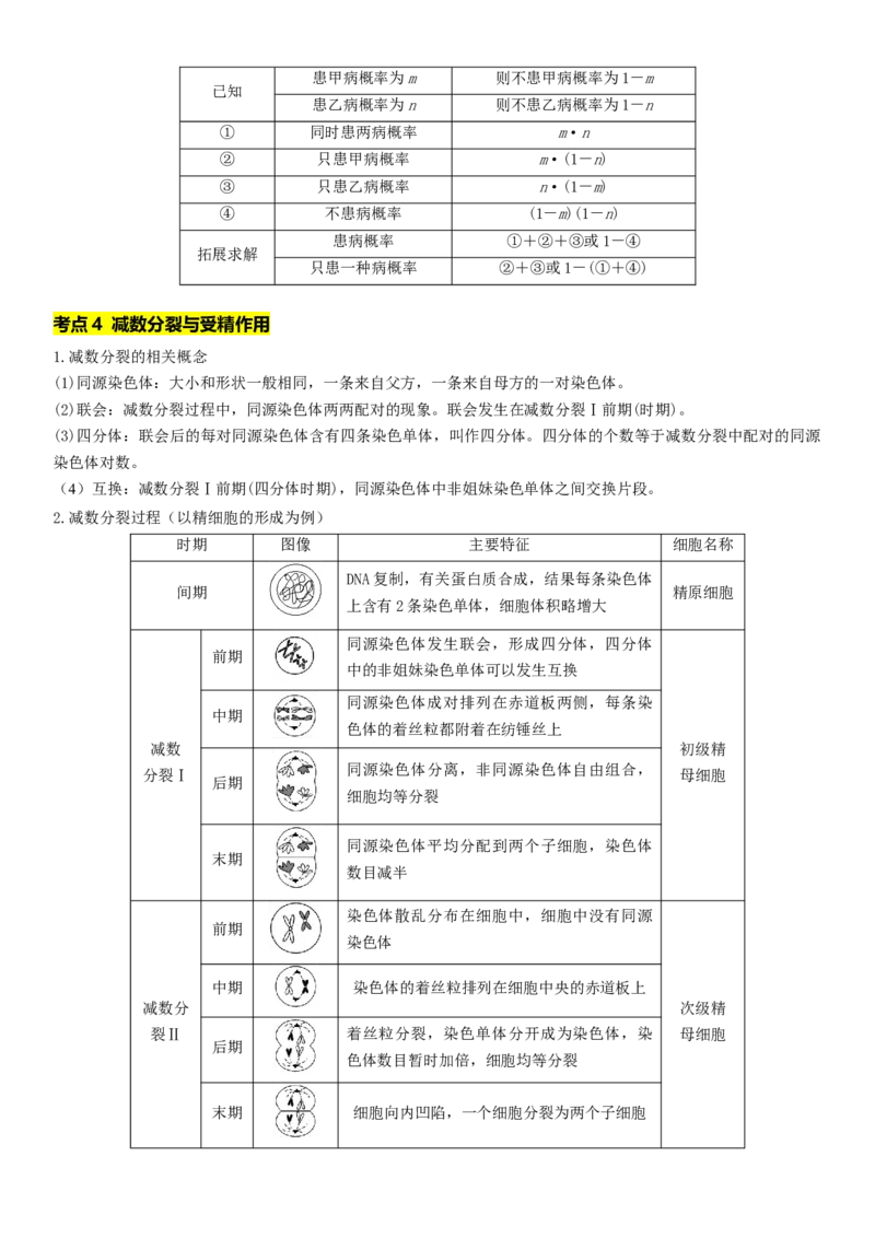 秘籍02+遗传与进化必备梳理（核心考点+教材黑体字+教材旁栏+拓展应用）-备战2024年高考生物抢分秘籍（新高考专用）_2024年新高考资料_5.2024三轮冲刺