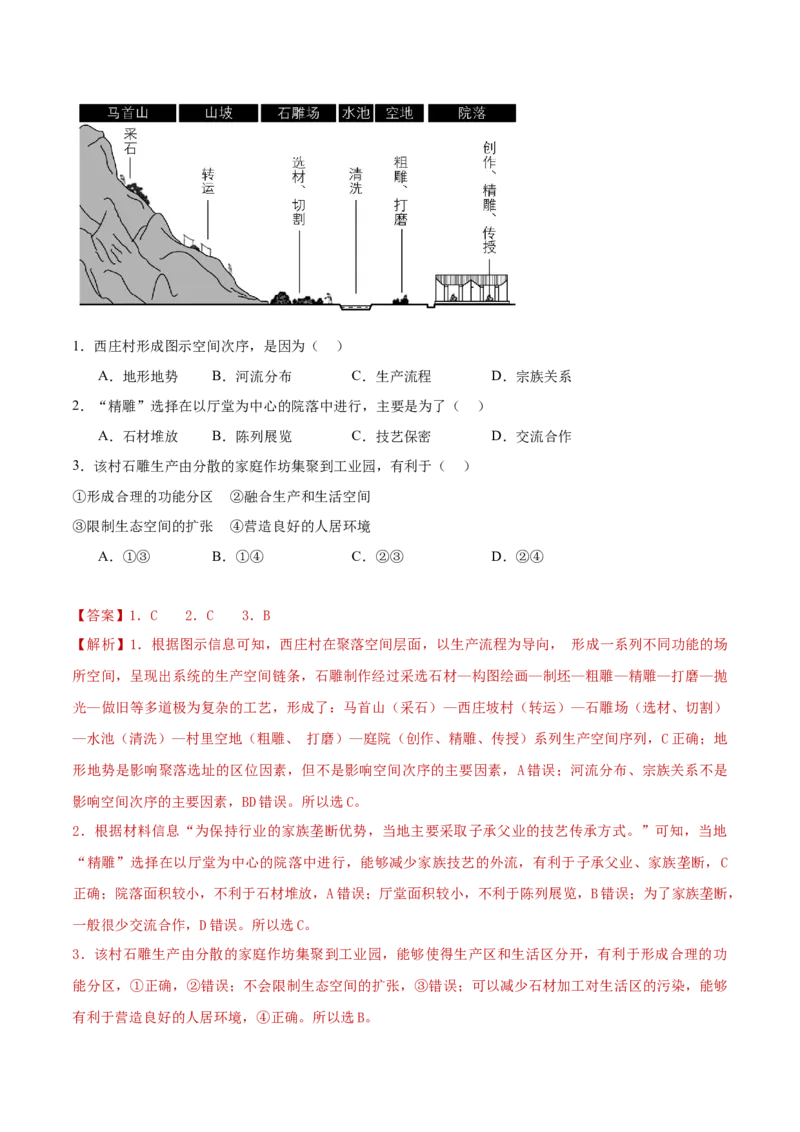 专题09工业、服务业区位与地区产业结构变化（解析版）_2025年新高考资料_二轮复习_2025年高三地理高考二轮复习专项提升（新高考通用）3405802_重点&middot;难点&middot;热点专练（分地区）
