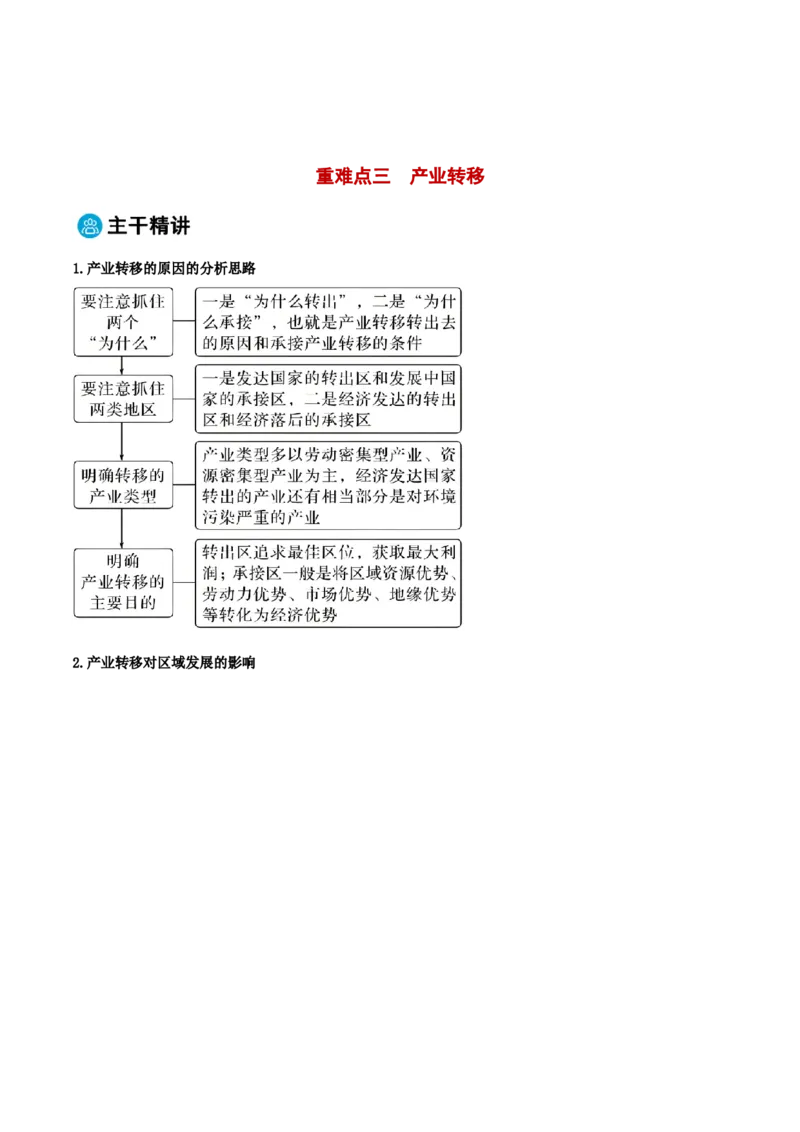 专题09工业、服务业区位与地区产业结构变化（解析版）_2025年新高考资料_二轮复习_2025年高三地理高考二轮复习专项提升（新高考通用）3405802_重点&middot;难点&middot;热点专练（分地区）