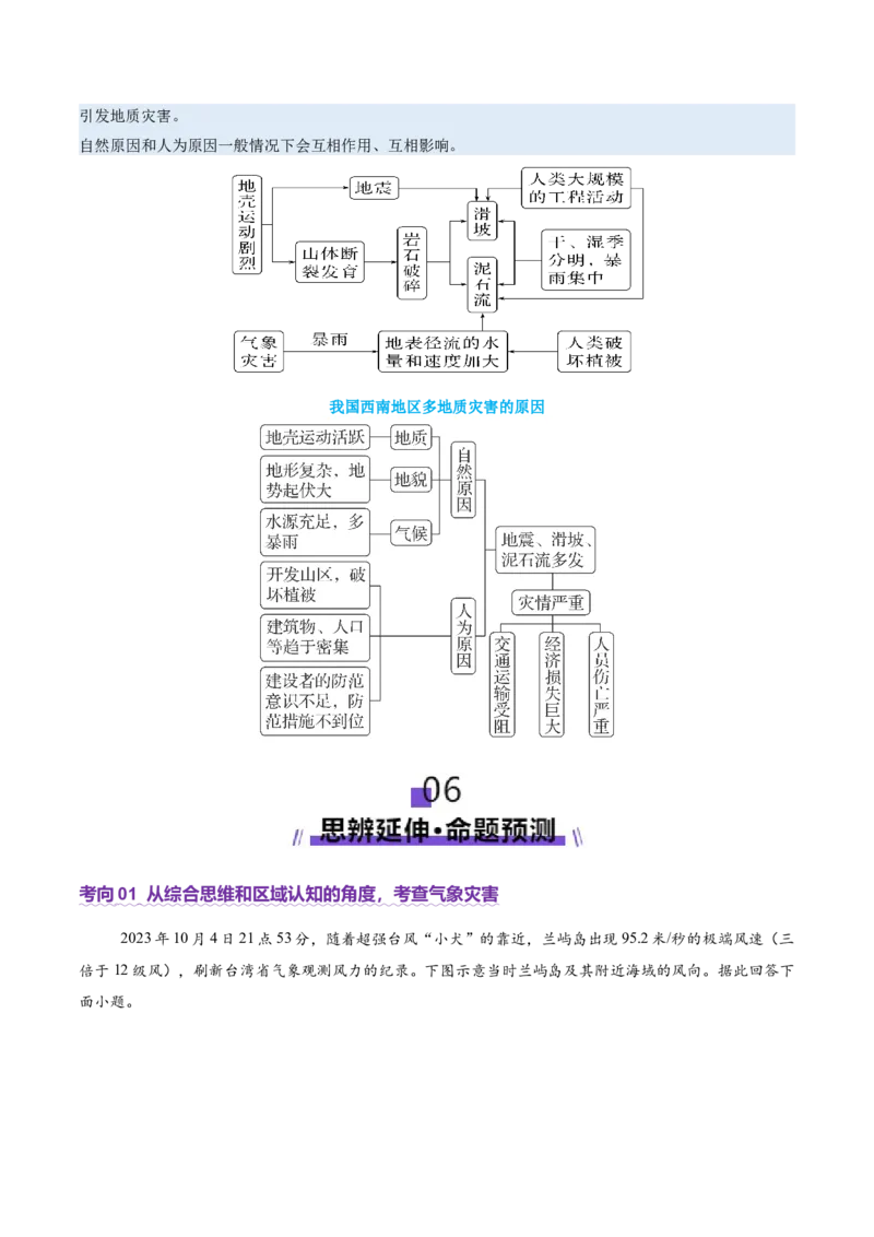专题07自然灾害（讲义）（解析版）_2025年新高考资料_二轮复习_01高考语文等多个文件_2025年高三地理高考二轮复习专项提升_二轮讲义