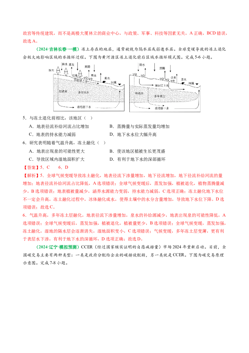 专题10&ldquo;图像类&rdquo;选择题答题技巧（解析版）_2025年新高考资料_二轮复习_2025年高考地理二轮热点题型归纳与变式演练（新高考通用）3401687