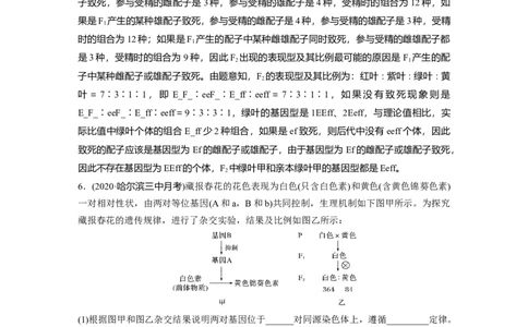 2022年高考生物一轮复习第5单元强化练9　自由组合定律中的特殊分离比_新高考复习资料_2022年新高考复习资料_2022年一轮复习最新版_1.2022年高考生物一轮复习全国通用版