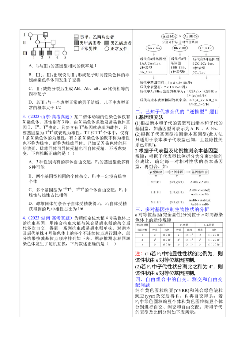 押新高考卷遗传与进化（解析版）-备战2024年高考生物临考题号押题（新高考通用）_2024年新高考资料_5.2024三轮冲刺_备战2024年高考生物临考题号押题（新高考通用）322745222