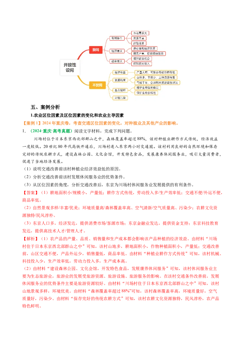专题23农业区位因素及可持续发展措施的描述方法与技巧（解析版）_2025年新高考资料_二轮复习_01高考语文等多个文件_2025年高考地理二轮热点题型归纳与变式演练（新高考通用）
