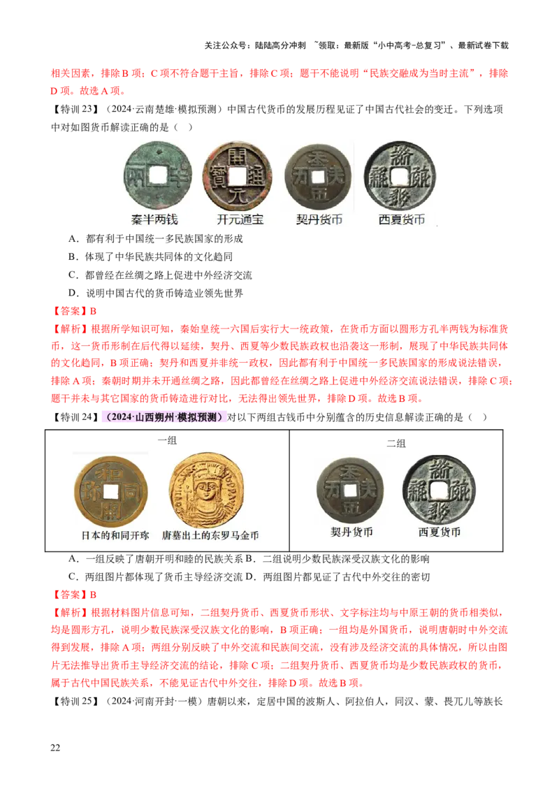 专题04华夏熔炉：中国古代民族交融与对外交流的交响史诗（讲练）（解析版）_02中考总复习（2026版更新中）_06-历史-中考总复习_2025年中考复习资料_2025中考二轮课件ppt+讲义+练习历史