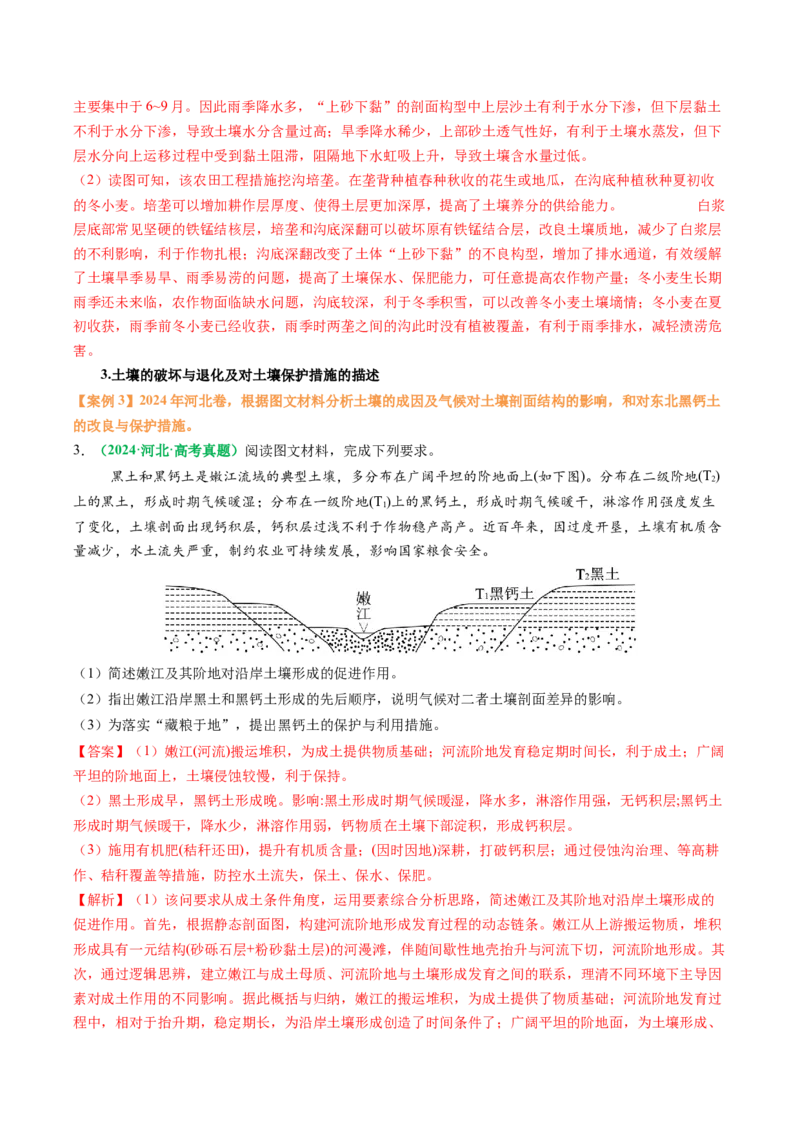 专题20土壤热点问题描述的方法技巧（解析版）_2025年新高考资料_二轮复习_2025年高考地理二轮热点题型归纳与变式演练（新高考通用）3401687
