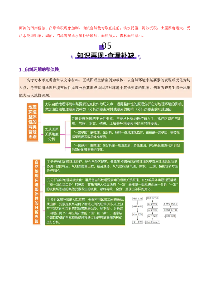 专题06自然地理环境的整体性与差异性（讲义）（解析版）_2025年新高考资料_二轮复习_2025年高三地理高考二轮复习专项提升（新高考通用）3405802_二轮讲义