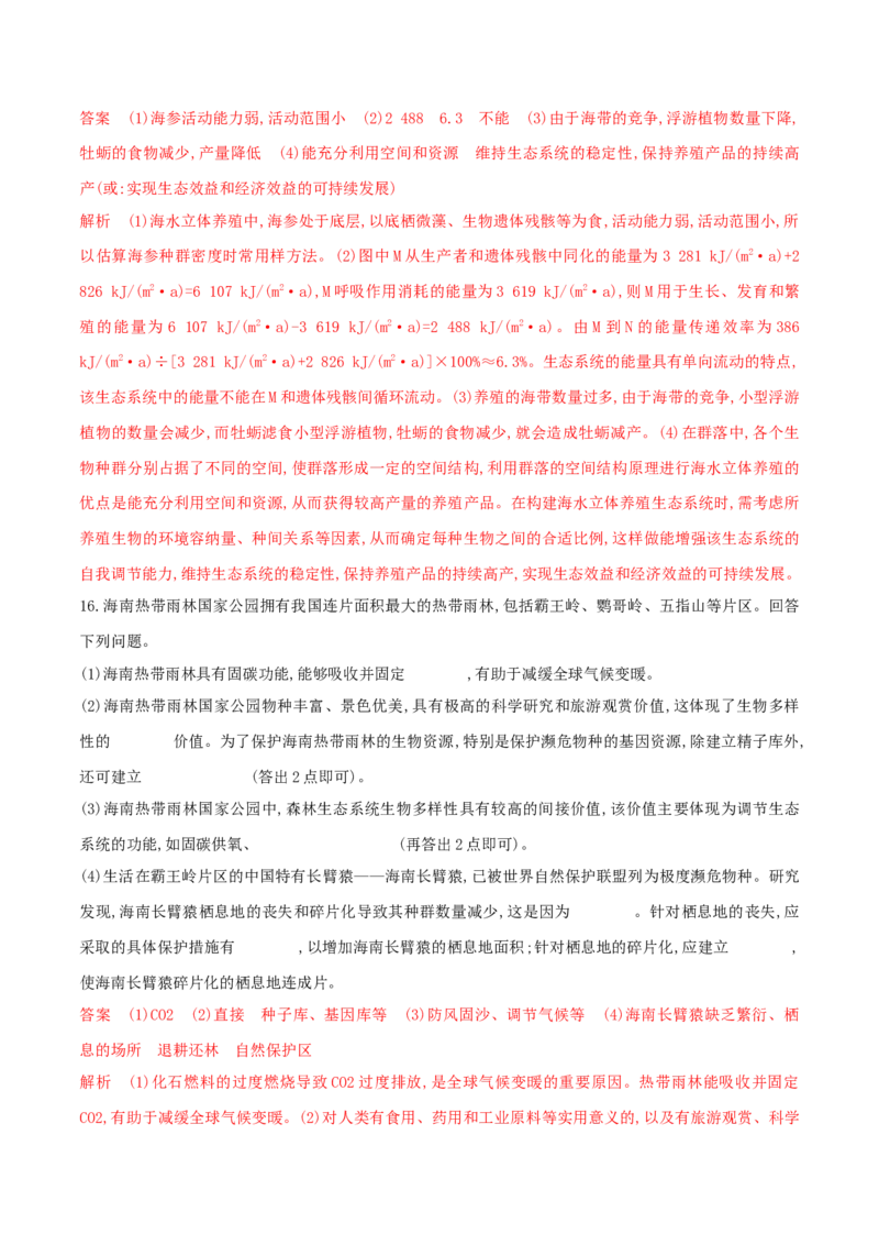 押第23题生物与环境模块（解析版）_2024年新高考资料_5.2024三轮冲刺_备战2024年高考生物临考题号押题（辽宁、黑龙江、吉林专用）322857720