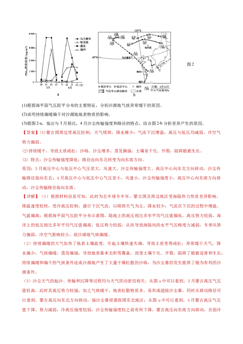 专题03常考图表研读（解析版）_2025年新高考资料_二轮复习_01高考语文等多个文件_2025年高三地理高考二轮复习专项提升_重点&middot;难点&middot;热点专练（分地区）_黑吉辽专用