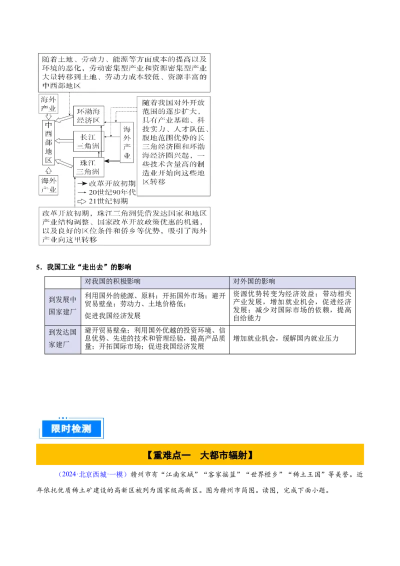 专题14区域协调与区际合作（原卷版）_2025年新高考资料_二轮复习_01高考语文等多个文件_2025年高三地理高考二轮复习专项提升_重点&middot;难点&middot;热点专练（分地区）_北京专用