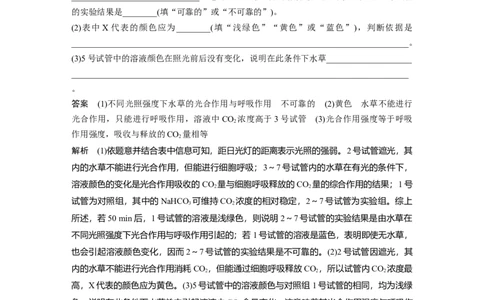 2023年高考生物二轮复习（全国版）第1篇专题突破专题2考点五　光合作用与细胞呼吸速率的测定与分析_通用版（老高考）复习资料_2023年复习资料_二轮复习
