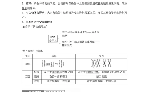 2023年高考生物一轮复习（全国版）第7单元第2课时　染色体变异_通用版（老高考）复习资料_2023年复习资料_一轮复习_2023年高考生物一轮复习讲义+课件（全国版）