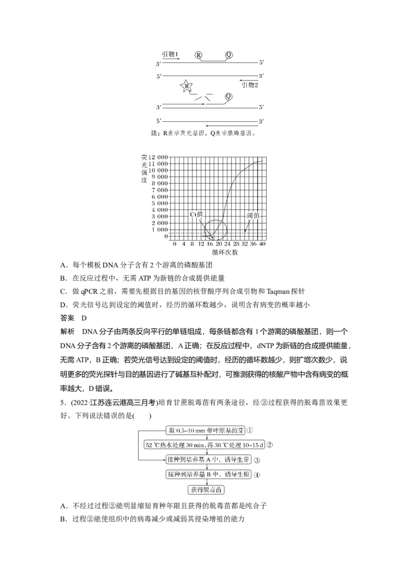 2023年高考生物二轮复习（全国版）第1篇专题突破专题9专题强化练_通用版（老高考）复习资料_2023年复习资料_二轮复习_2023年高考生物二轮复习讲义+课件（全国版）