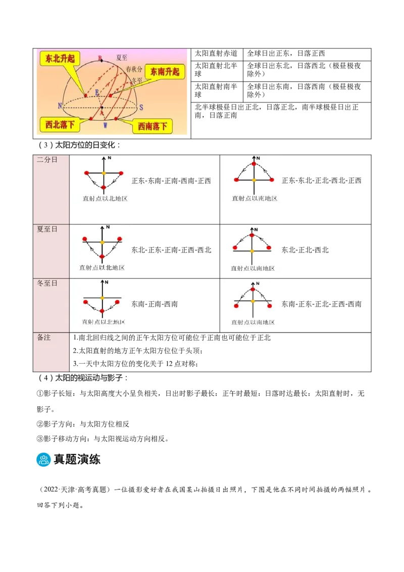 专题01地球的运动规律-2025年高考地理热点&middot;重点&middot;难点专练（黑吉辽专用）（解析版）_2025年新高考资料_二轮复习_2025年高三地理高考二轮复习专项提升（新高考通用）3405802