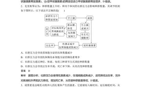 2023年高考生物一轮复习（新人教新高考）第8单元微专题八　动物生命活动调节模型的构建和分析_新高考复习资料_2023年新高考复习资料_一轮复习_2023年新高考大一轮复习讲义