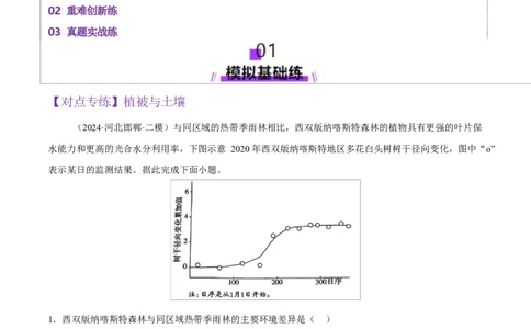 专题06自然地理环境的整体性与差异性（练习）（解析版）_2025年新高考资料_二轮复习_上好课2025年高考地理二轮复习讲练测（新高考通用）3381954